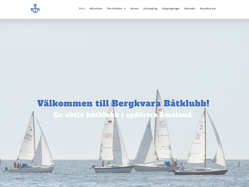 Bergkvara Båtklubb ny hemsida